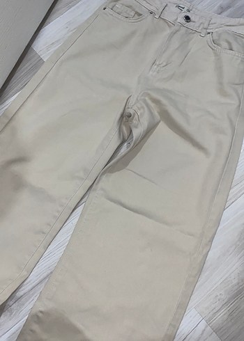 Bej Kadın Regular Fit Midi Jean