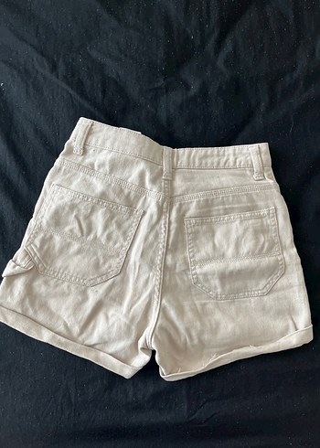 H&M Bej Kadın Pamuk Mini Şort