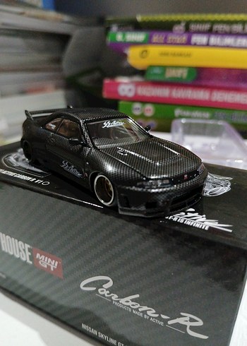  Beden mini gt nissan skyline r33 carbon