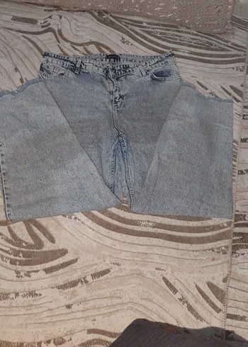 44 Beden gri Renk ayağı püskülü kot boyfrend