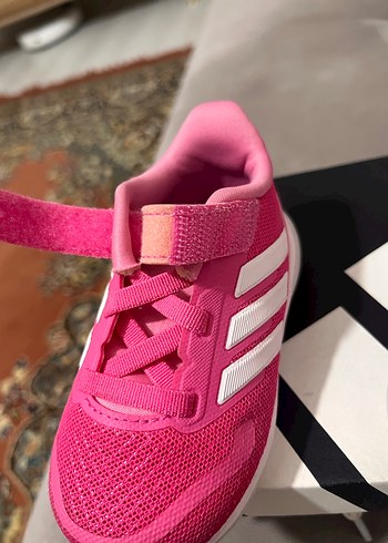 Kız Çocuk Pembe Cırtcırtlı Spor Ayakkabı - Görsel 7