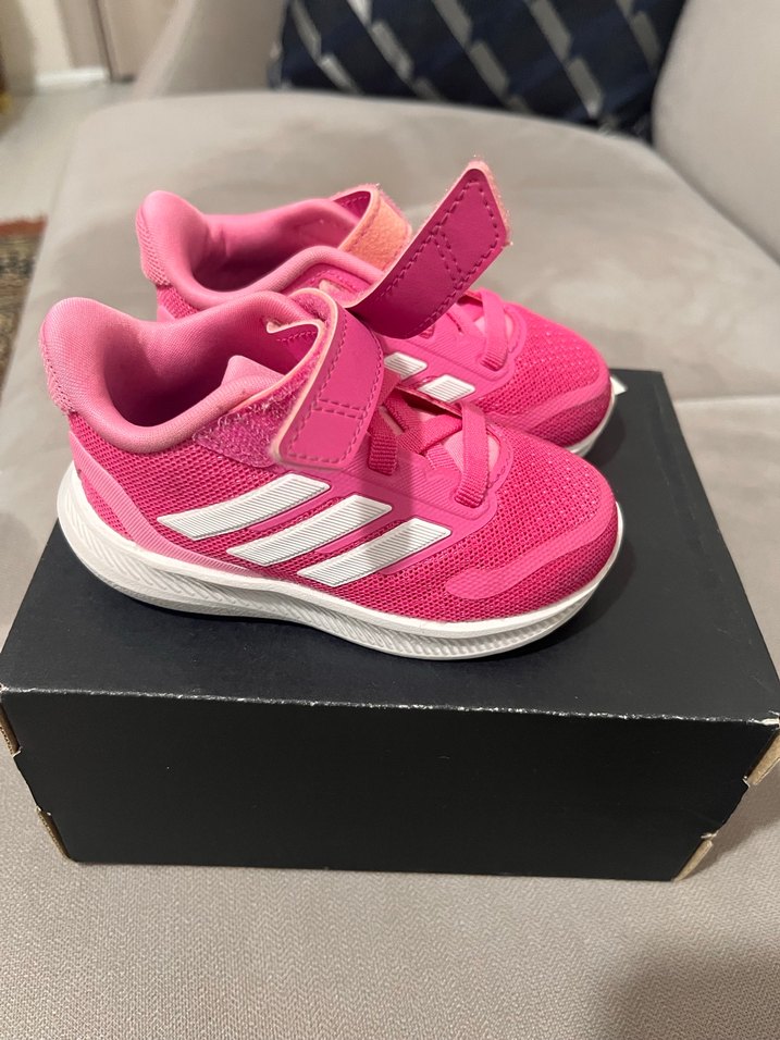 Kız Çocuk Pembe Cırtcırtlı Spor Ayakkabı - Görsel 2