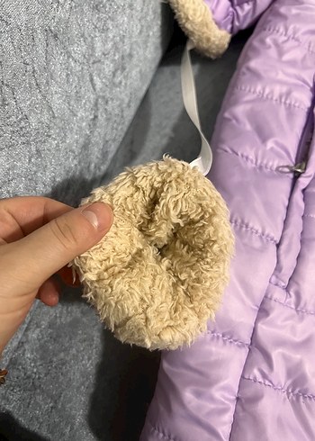 Mor Kürklü Bebek Kış Tulumu - Görsel 6