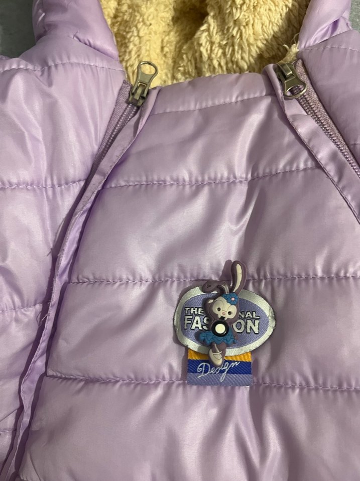 Mor Kürklü Bebek Kış Tulumu - Görsel 2