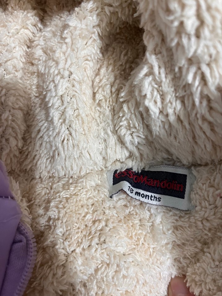 Mor Kürklü Bebek Kış Tulumu - Görsel 4