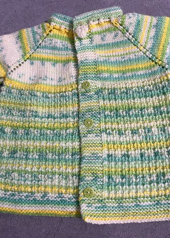 Kız Çocuk Çok Renkli Örgü Hırka - Görsel 6