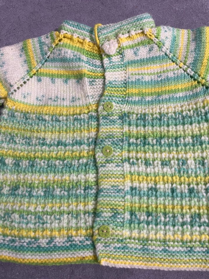 Kız Çocuk Çok Renkli Örgü Hırka - Görsel 5