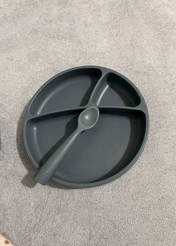 Gri Çocuk Tabak, Çatal, Bıçak ve Bardak Seti - Görsel 5