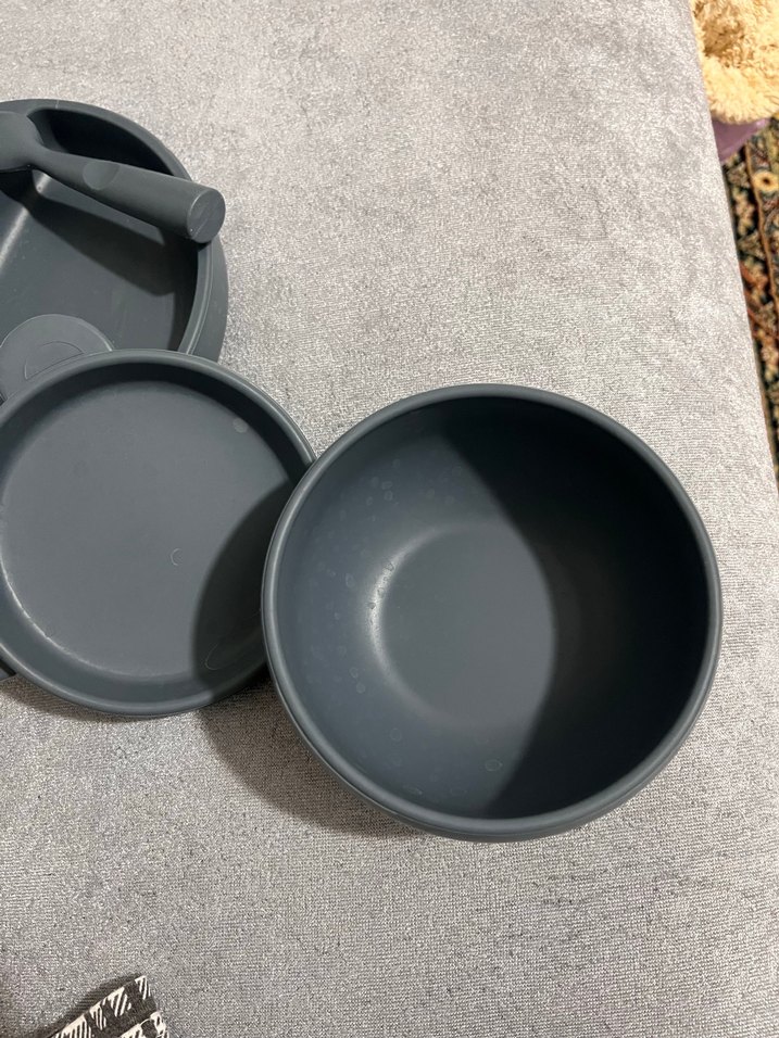 Gri Çocuk Tabak, Çatal, Bıçak ve Bardak Seti - Görsel 4