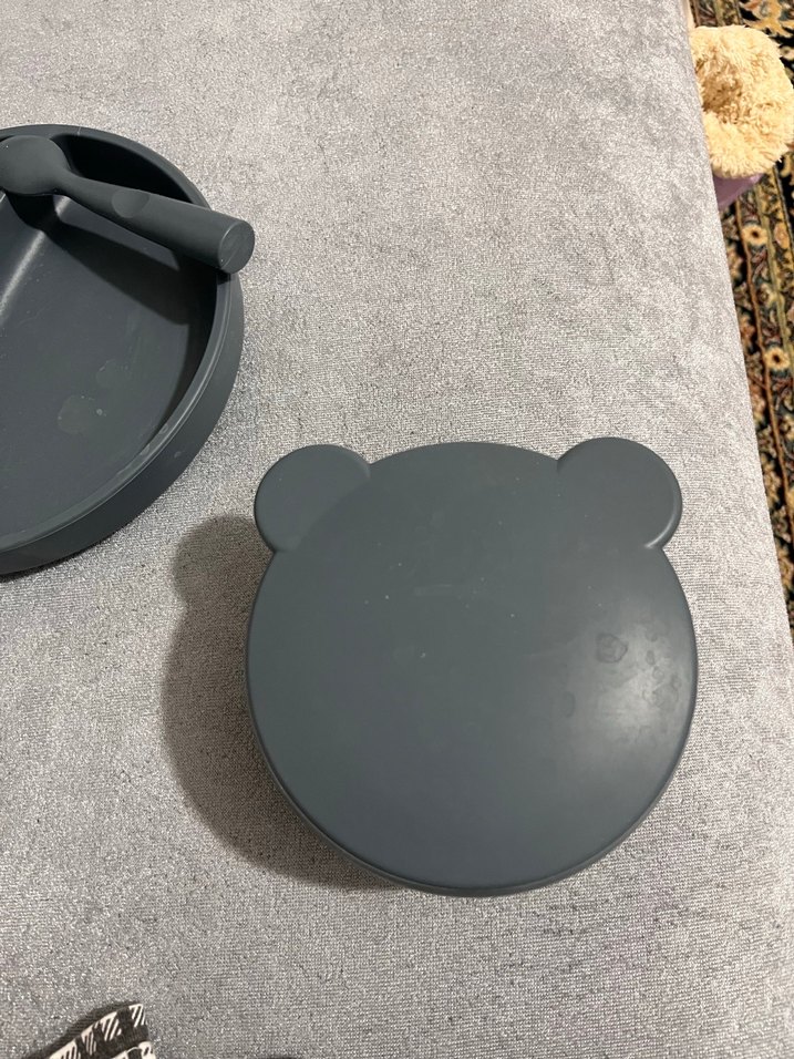 Gri Çocuk Tabak, Çatal, Bıçak ve Bardak Seti - Görsel 3