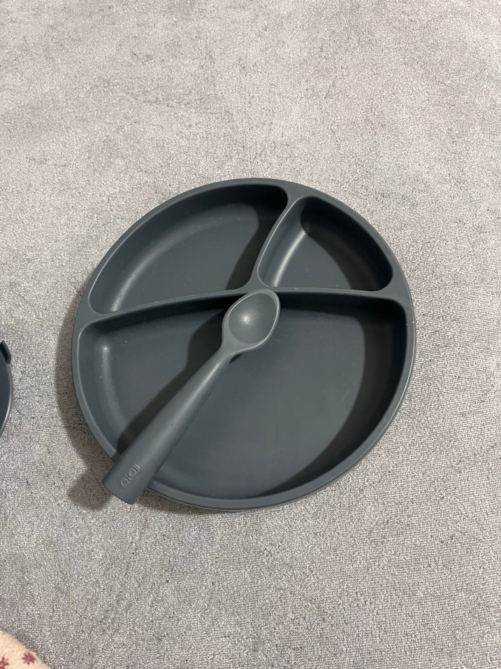 Gri Çocuk Tabak, Çatal, Bıçak ve Bardak Seti - Görsel 5