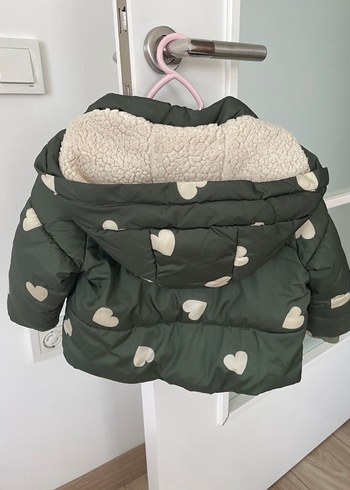 Yeşil Kürklü Kız Çocuk Montu - Görsel 4