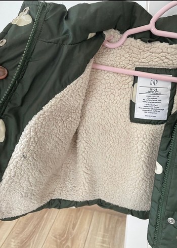 Yeşil Kürklü Kız Çocuk Montu - Görsel 3