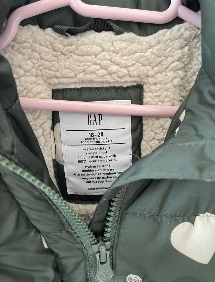 Yeşil Kürklü Kız Çocuk Montu - Görsel 2