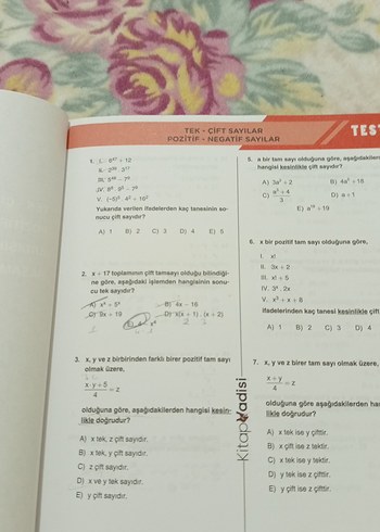  Beden Renk TYT Matematik Soru Bankası Kitapadisi