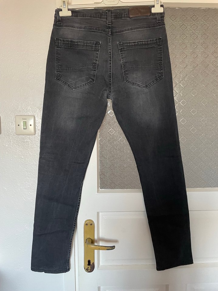 Gri Erkek Denim Pantolon - Görsel 3