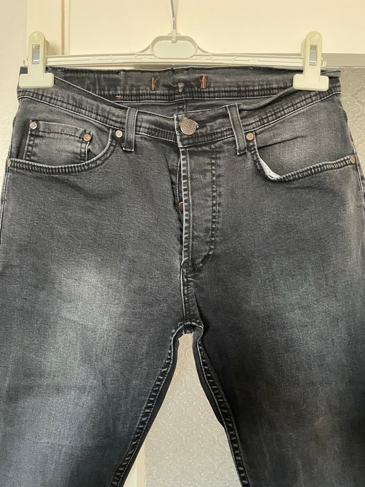 Gri Erkek Denim Pantolon - Görsel 2