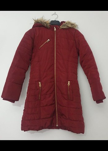 Waikiki Bordo Kız Çocuk Mont - Görsel 2