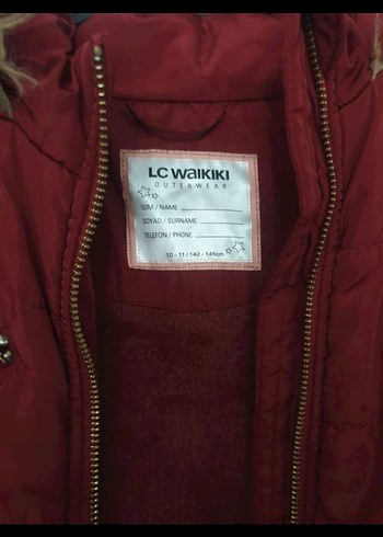 Waikiki Bordo Kız Çocuk Mont - Görsel 6