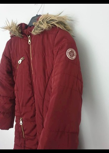 Waikiki Bordo Kız Çocuk Mont - Görsel 4