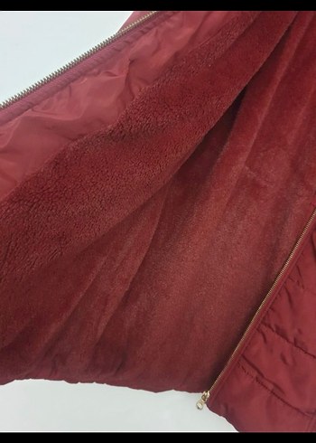 Waikiki Bordo Kız Çocuk Mont - Görsel 5