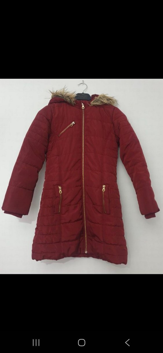 Waikiki Bordo Kız Çocuk Mont - Görsel 2