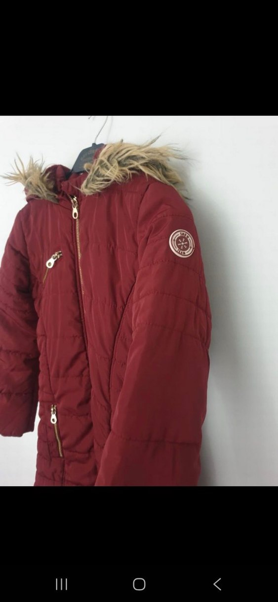 Waikiki Bordo Kız Çocuk Mont - Görsel 4