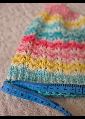 Renkli Nakışlı Örgü Çocuk Bere - Görsel 5