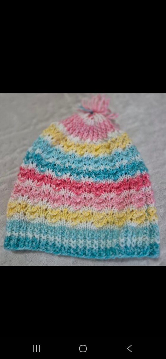 Renkli Nakışlı Örgü Çocuk Bere - Görsel 3