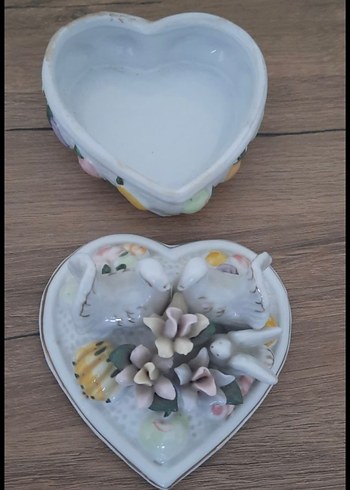 VINTAGE PORSELEN KUTU BİBLO - Görsel 3