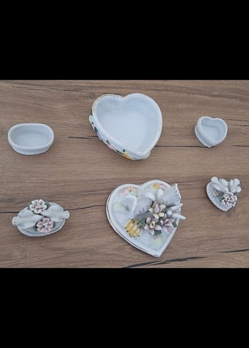 VINTAGE PORSELEN KUTU BİBLO - Görsel 2