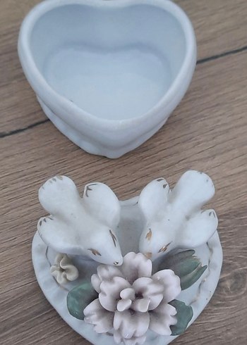 VINTAGE PORSELEN KUTU BİBLO - Görsel 4