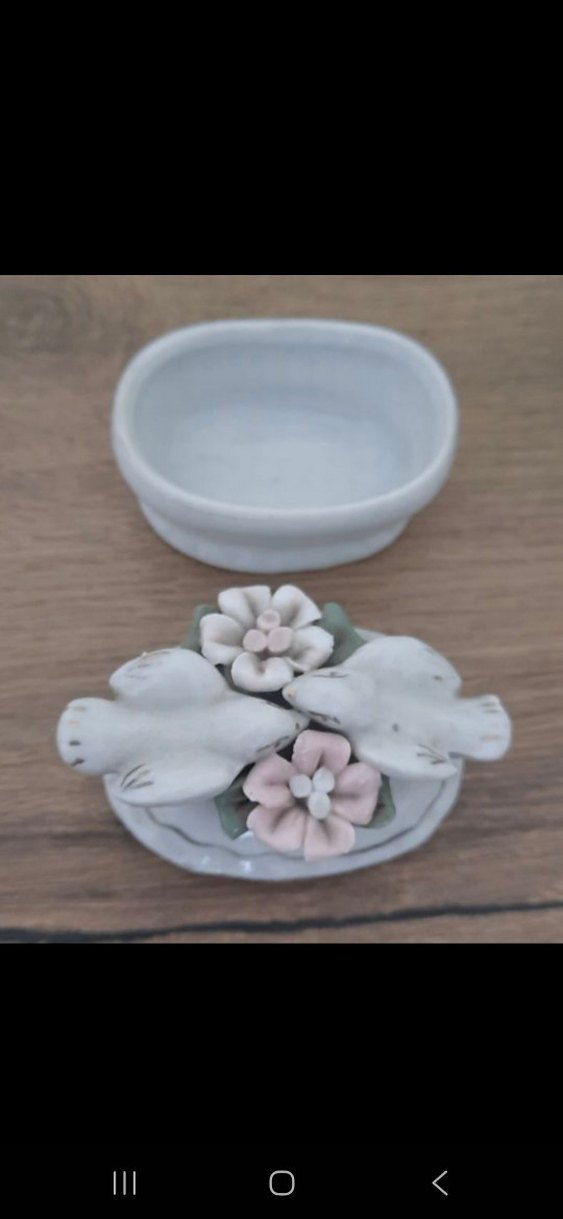 VINTAGE PORSELEN KUTU BİBLO - Görsel 5