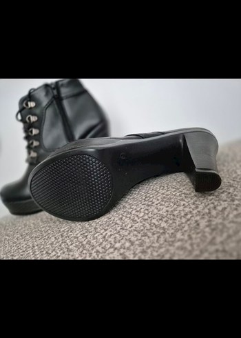 Kadın Siyah Platform Topuklu Bot - Görsel 7