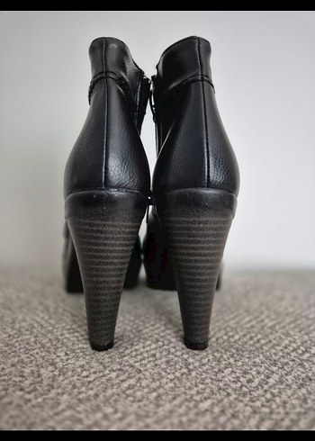 Kadın Siyah Platform Topuklu Bot - Görsel 3