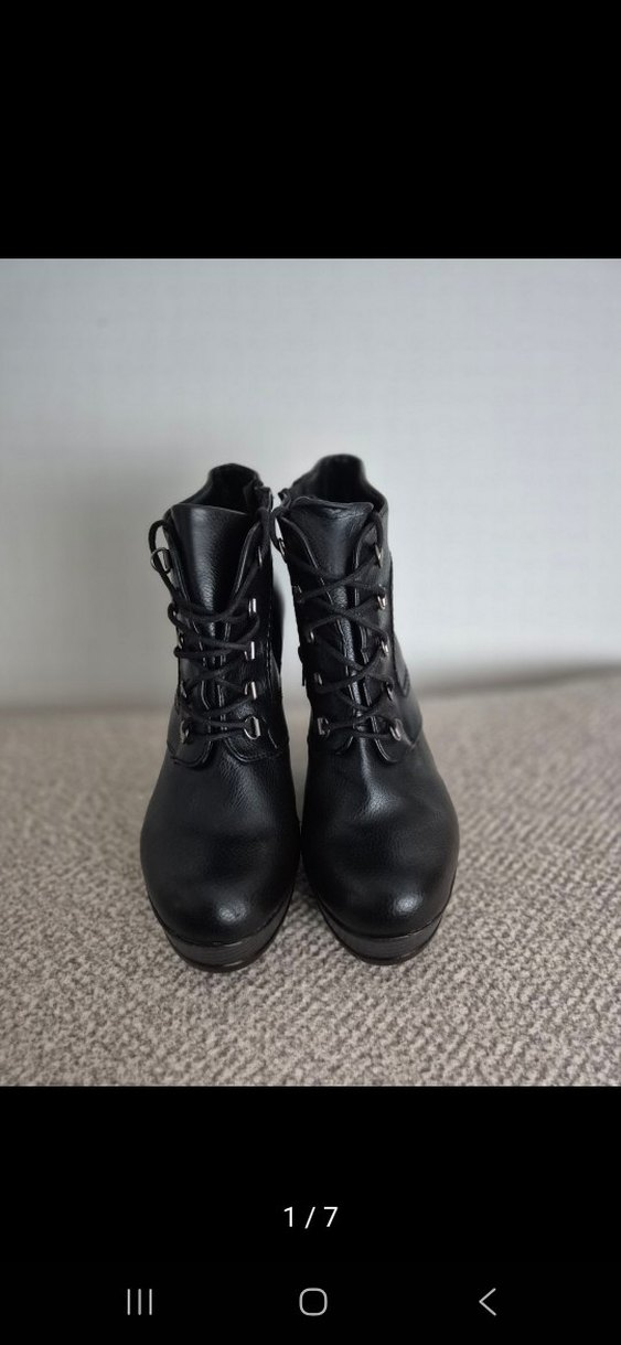 Kadın Siyah Platform Topuklu Bot - Görsel 2