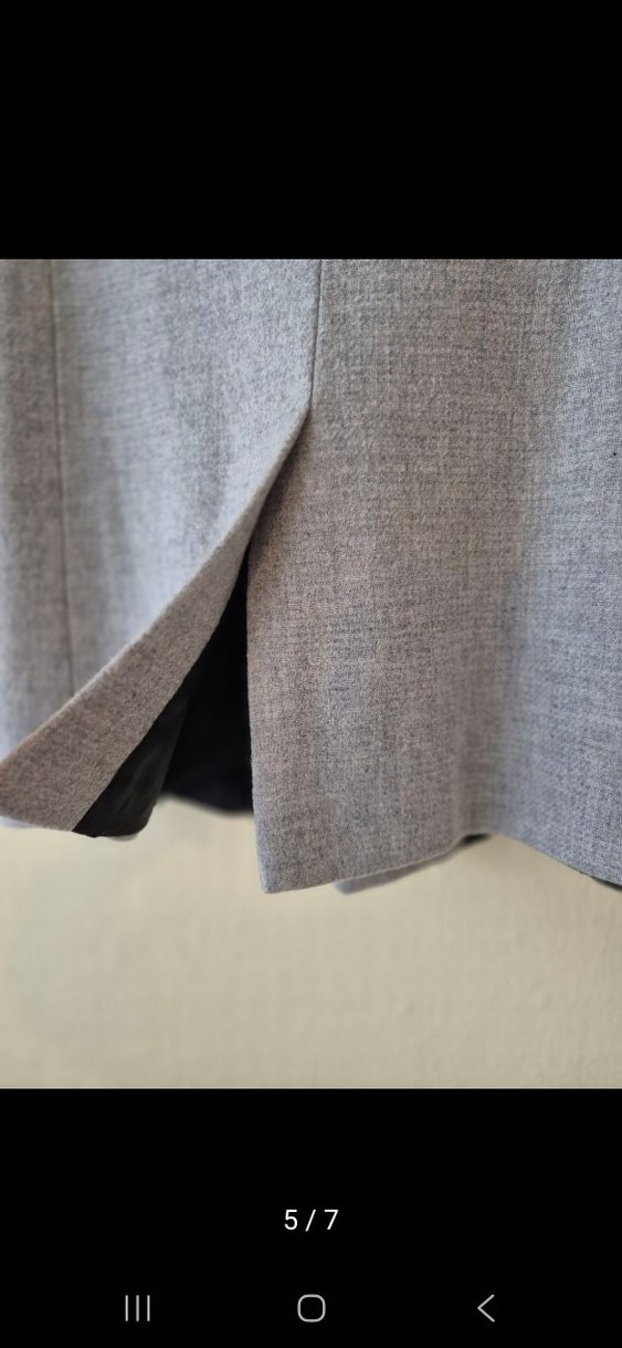 Gri Erkek Kaşe Kaban - Görsel 5