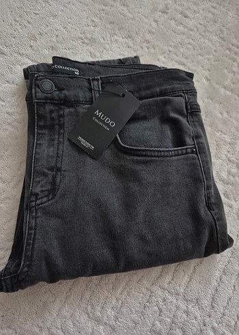 Mudo Gri Denim Jean L Beden