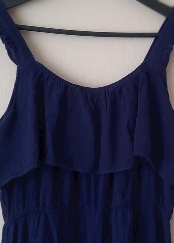 Lacivert Fırfırlı Tulum - Görsel 6