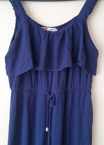 Lacivert Fırfırlı Tulum - Görsel 5