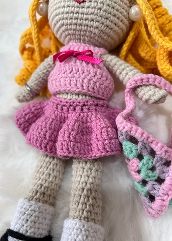 Renkli El Örgüsü Bebek ve Aksesuarları - Görsel 13