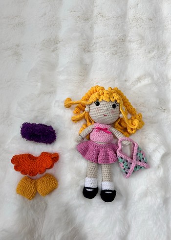 Renkli El Örgüsü Bebek ve Aksesuarları - Görsel 7