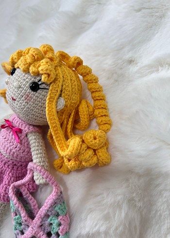 Renkli El Örgüsü Bebek ve Aksesuarları - Görsel 8