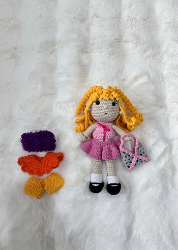 Renkli El Örgüsü Bebek ve Aksesuarları - Görsel 18