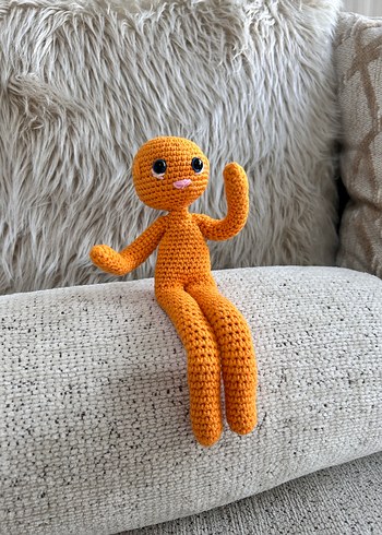 Turuncu Amigurumi Oyuncak - Görsel 12