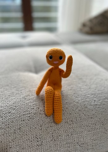 Turuncu Amigurumi Oyuncak - Görsel 3