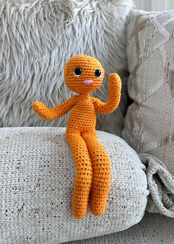 Turuncu Amigurumi Oyuncak - Görsel 8