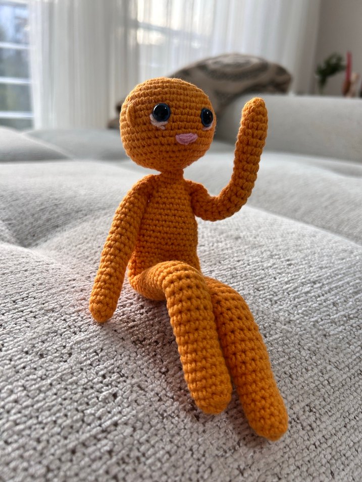 Turuncu Amigurumi  Oyuncak - Görsel 2