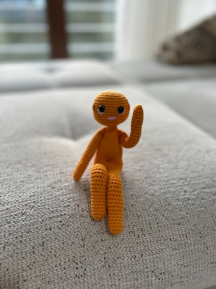 Turuncu Amigurumi  Oyuncak - Görsel 3