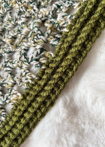 Bohem yeşil Uzun Kollu hırka - Görsel 11